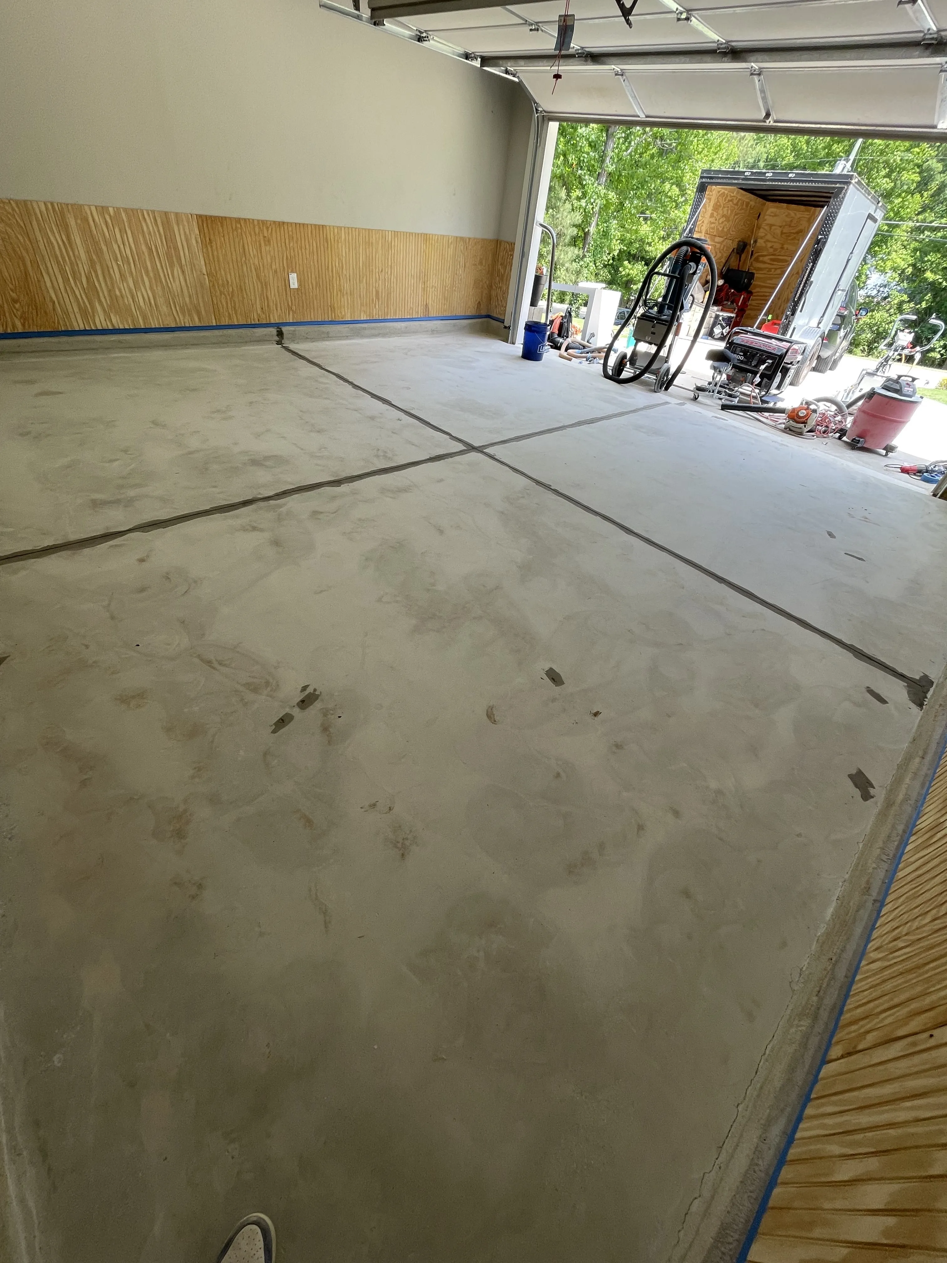 Concrete floor refinishing by ACE Luxury Epoxy Floors